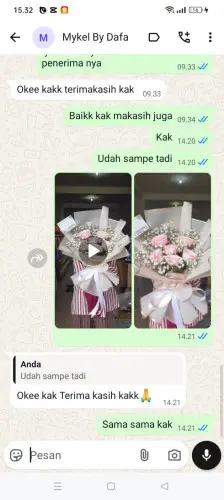 Testimonial Buket Bunga karangmukti