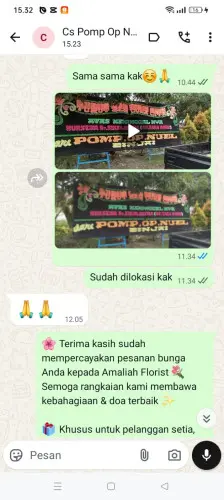 Testimonial Papan Bunga karangmukti