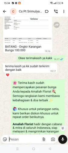 Testimonial Papan Bunga karangmukti