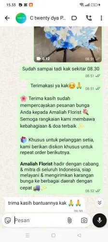 Testimonial Standing Flower karangmukti