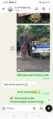 Testimonial Papan Bunga karangmukti
